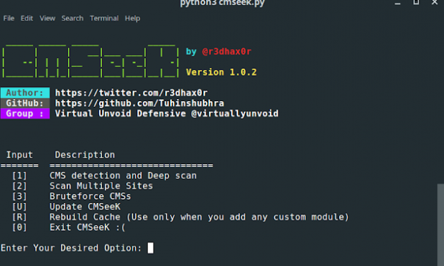 CMSeeK v1.0.5 – Suite de detección y explotación CMS