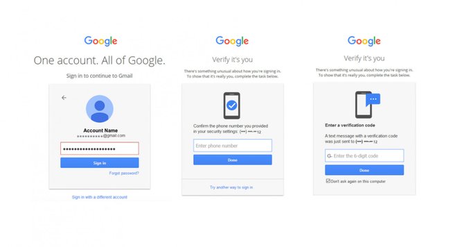 Google activará la autenticación de dos factores de forma predeterminada