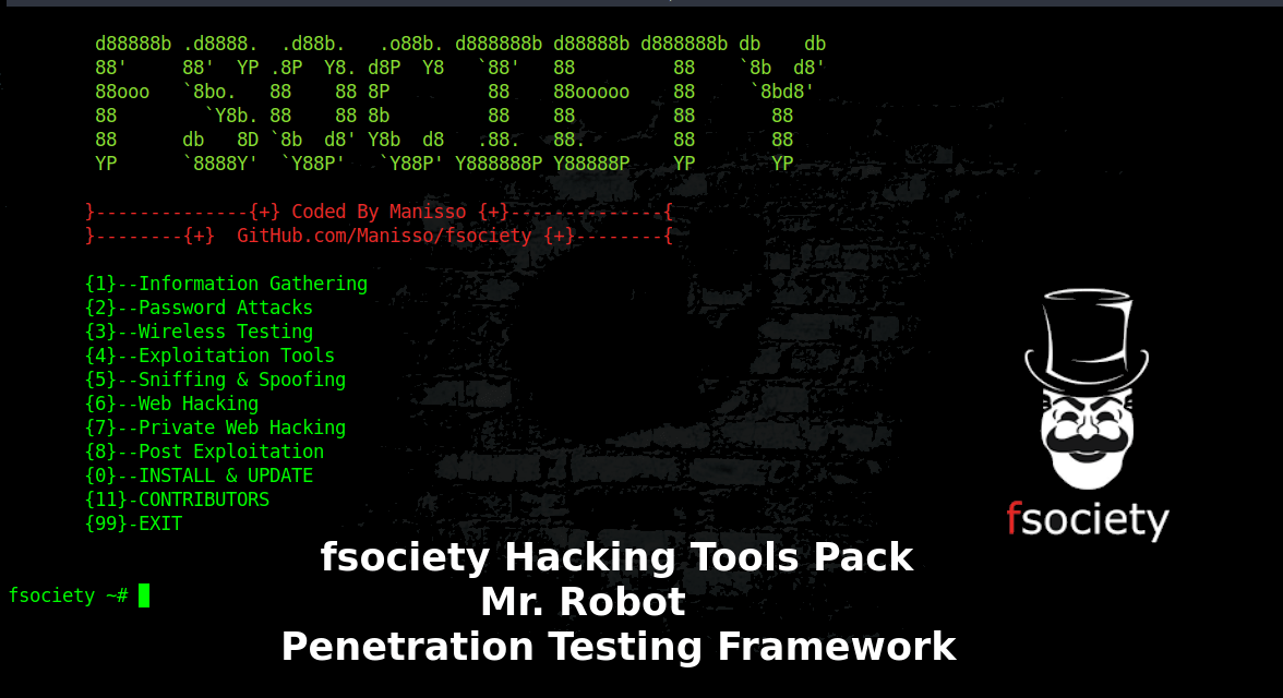 Fsociety Hacking, pack de herramientas para pentesting